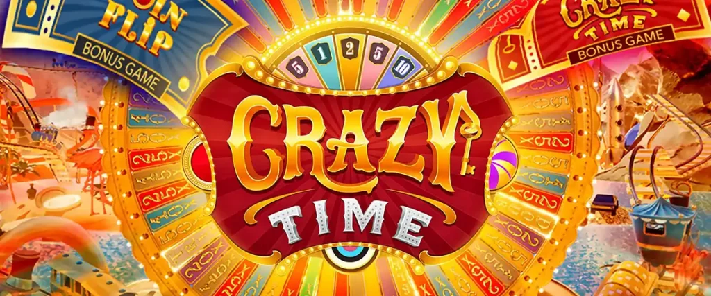 Player placing bets on Crazy Time wheel segments
