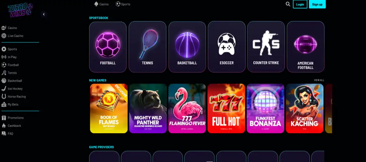 Crazy Time TurboWins bonuses and promotions at TurboWins with welcome offers