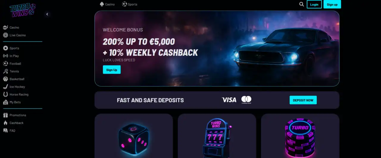 Crazy Time TurboWins payment methods and withdrawal times with fast payouts