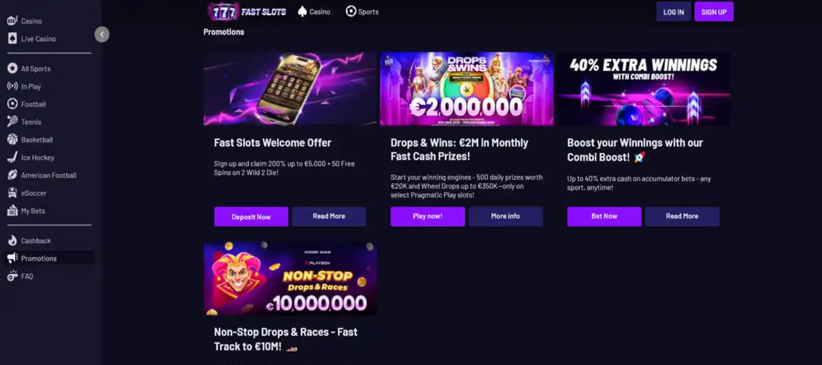 How to register at Fast Slots step by step
