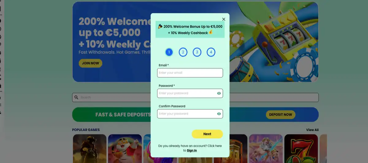 How to register in Samba slots